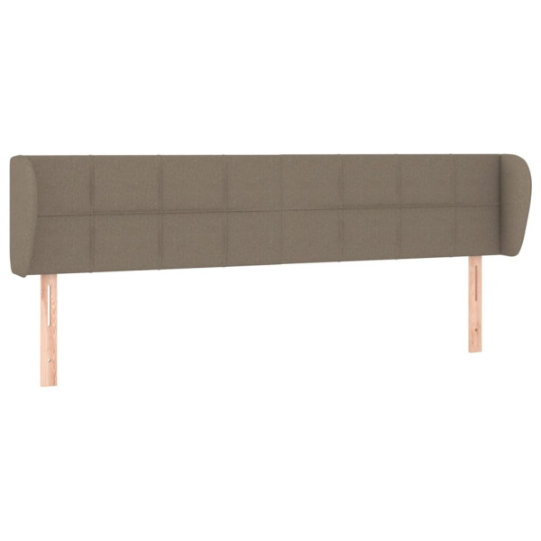 Cabeceira cama abas tecido 163x23x78/88 cm cinzento-acastanhado M 2