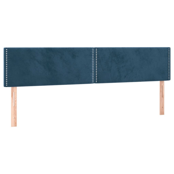 Cabecero con LED de terciopelo marrón oscuro 160x5x78/88 cm M 4