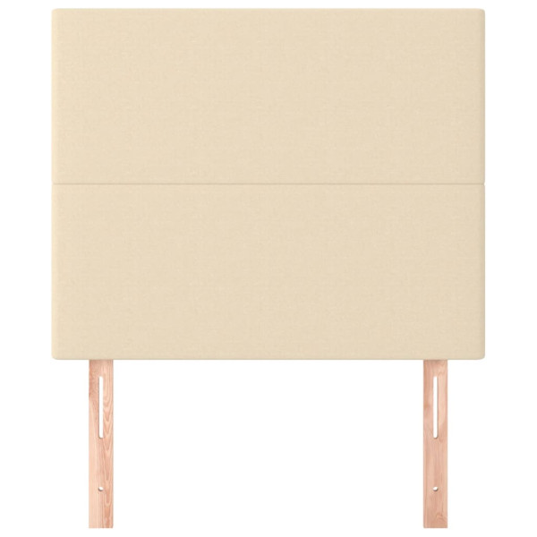 Cabeceira de cama 2 pcs tecido 90x5x78/88 cm creme M 3