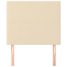 Cabeceira de cama 2 pcs tecido 90x5x78/88 cm creme 3