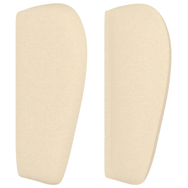 Cabecero de tela color crema 183x23x78/88 cm M 4