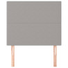 Cabeceira de cama 2 pcs tecido 90x5x78/88 cm cinzento-claro 3