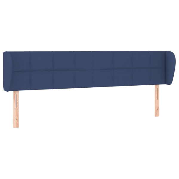 Cabecero de tela azul 183x23x78/88 cm M 2