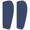 Cabeceira de cama c/ abas tecido 183x23x78/88 cm azul 4