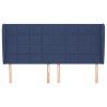 Cabecero con orejas de tela azul 183x23x118/128 cm 3