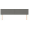 Cabeceira de cama 2 pcs tecido 90x5x78/88 cm cinzento-escuro 3