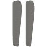 Cabecero con orejas de tela gris oscuro 93x23x118/128 cm 4