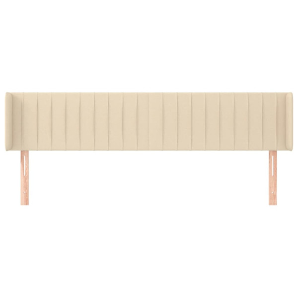 Cabecero de tela color crema 183x16x78/88 cm M 3