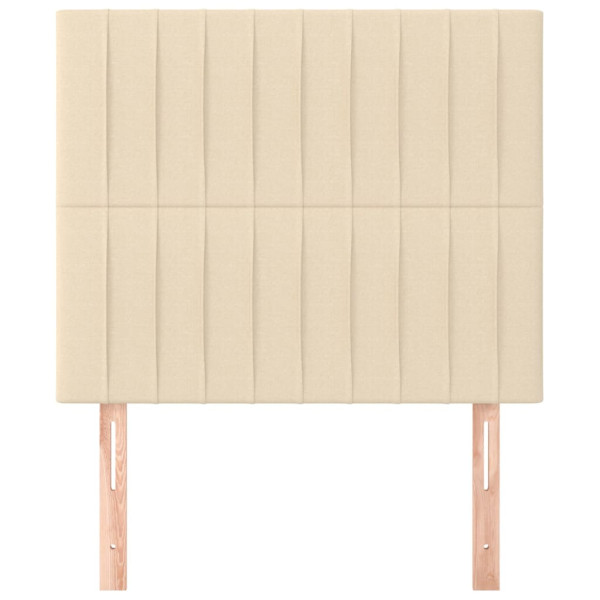 Cabeceros 2 unidades de tela color crema 90x5x78/88 cm M 3