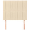 Cabeceira de cama 2 pcs tecido 90x5x78/88 cm creme 3