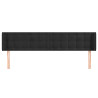 Cabecero de terciopelo negro 203x16x78/88 cm 3