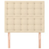 Cabeceros 2 unidades de tela color crema 80x5x78/88 cm 3