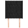 Cabecero con orejas de terciopelo negro 83x16x118/128 cm 3