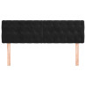 Cabeceira de cama 2 pcs veludo 80x7x78/88 cm preto 3
