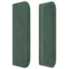 Cabecero de terciopelo verde oscuro 163x16x78/88 cm 4