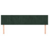 Cabeceros 2 unidades de terciopelo verde oscuro 80x5x78/88 cm 3