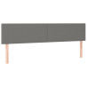 Cabecero con LED de tela gris oscuro 180x5x78/88 cm 4