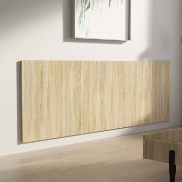 Cabecero pared madera contrachapada roble Sonoma 240x1.5x80cm M 4