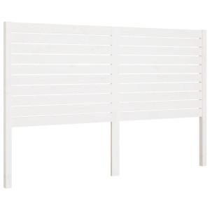 Cabeceira de cama 186x4x100 cm pinho maciço branco H