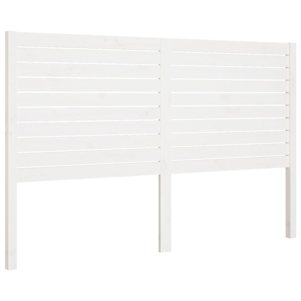 Cabecero de cama madera maciza de pino blanco 186x4x100 cm M 2