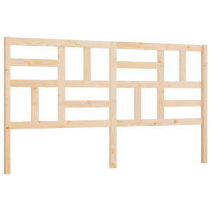 Cabecero de cama madera maciza de pino 186x4x104 cm H