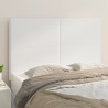 Cabeceira de cama 4 pcs couro artificial 72x5x78/88 cm branco 1