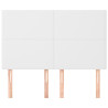 Cabeceros 4 unidades cuero sintético blanco 72x5x78/88 cm 3
