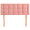 Cabecero de terciopelo rosa 90x5x78/88 cm 3