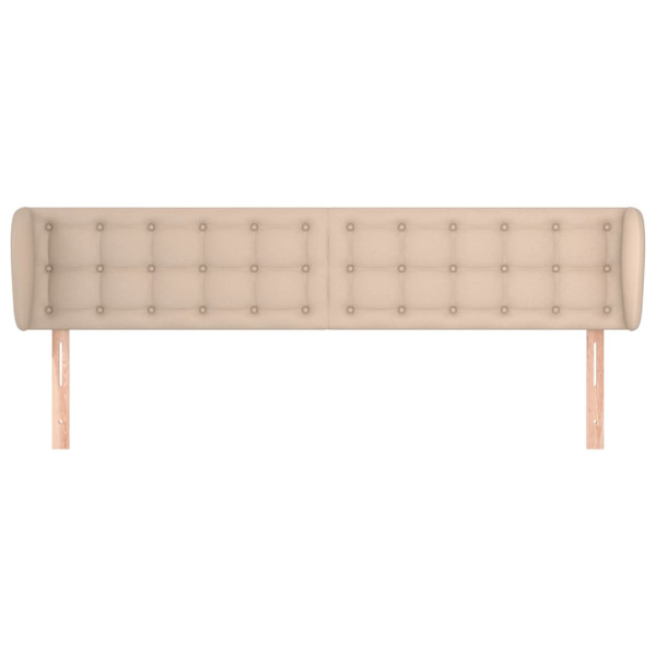 Cabecero de cuero sintético color capuchino 183x23x78/88 cm M 3