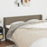 Cabecero de tela gris taupe 183x16x78/88 cm 1