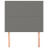 Cabeceros 2 unidades de tela gris oscuro 90x5x78/88 cm 3