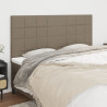 Cabeceiras cama 4 pcs 80x5x78/88 cm tecido cinzento-acastanhado 1