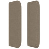 Cabeceira cama abas tecido 163x16x78/88 cm cinzento-acastanhado 4