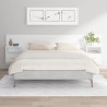 Cabecero de cama con mesitas madera contrachapada blanco 1