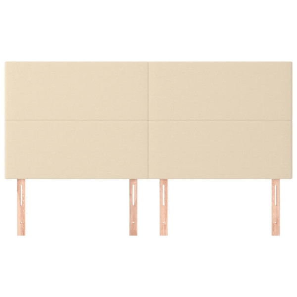 Cabeceros 4 unidades de tela color crema 80x5x78/88 cm M 3