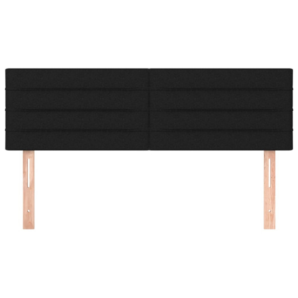 Cabeceira de cama 2 pcs tecido 72x5x78/88 cm preto M 3
