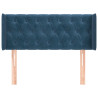 Cabecero de terciopelo azul oscuro 103x16x78/88 cm 3