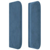 Cabecero de terciopelo azul oscuro 103x16x78/88 cm 4
