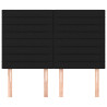 Cabeceira de cama 4 pcs tecido 72x5x78/88 cm preto 3