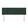 Cabeceros 2 unidades terciopelo verde oscuro 72x5x78/88 cm 3