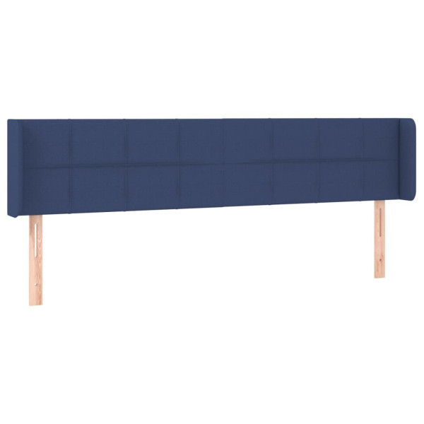 Cabecero con LED de tela azul 203x16x78/88 cm M 3