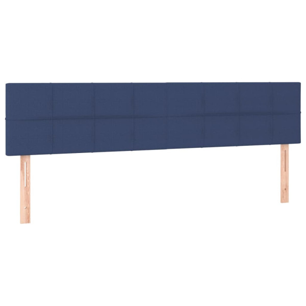 Cabeceros 2 unidades de tela azul 100x5x78/88 cm M 2