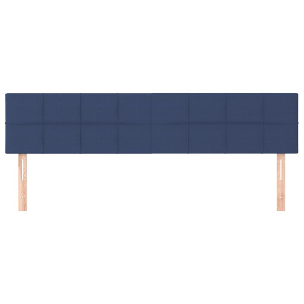 Cabeceros 2 unidades de tela azul 100x5x78/88 cm M 3