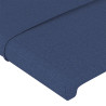 Cabeceros 2 unidades de tela azul 100x5x78/88 cm 4