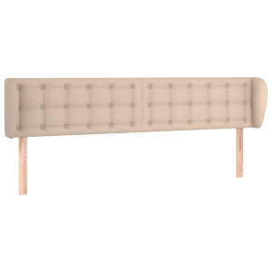 Cabecero de cuero sintético color capuchino 163x23x78/88 cm H