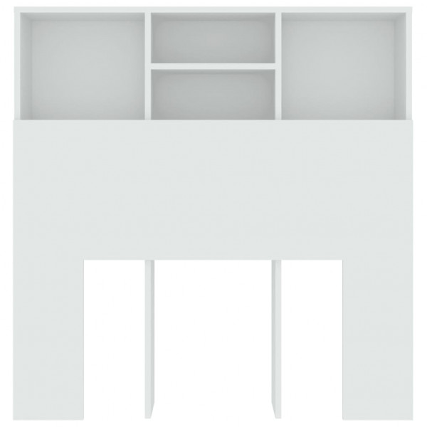 Cabeceira de cama com armário 100x19x103.5 cm branco M 4