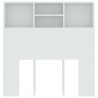 Cabeceira de cama com armário 100x19x103.5 cm branco 4