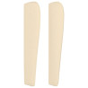 Cabeceira de cama c/ abas tecido 183x23x118/128 cm creme 4