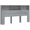 Mueble cabecero gris Sonoma 180x19x103.5 cm 2