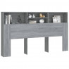 Mueble cabecero gris Sonoma 180x19x103.5 cm 5